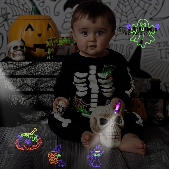 36 Pcs LED Finger Lights - Halloween Glow in the Dark Party Favors for Kids - Picture 5 of 6